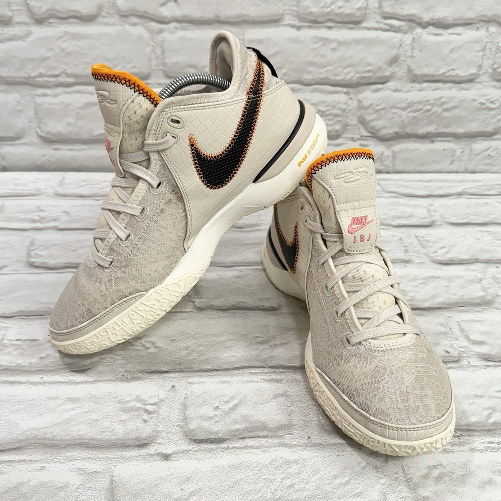 Nike Zoom Lebron NXXT Gen Da Vinci Shoes DR8784-100 Mens 9 Orewood Brown Coral